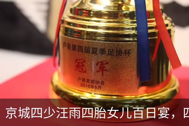 京城四少汪雨四胎女儿百日宴，四个孩子罕见年轻继母太会做人了！